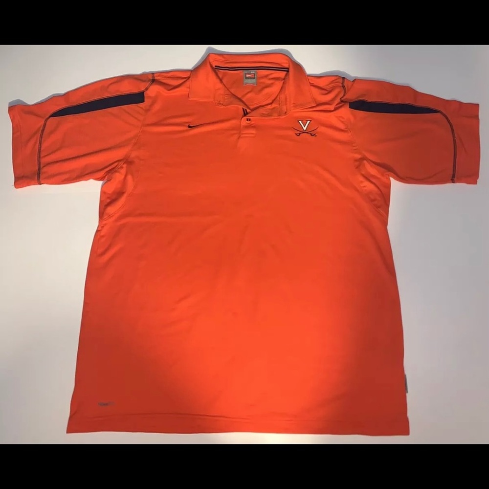 Vintage Nike Virginia Cavaliers Shirt Sz XL Orange Gray Tag